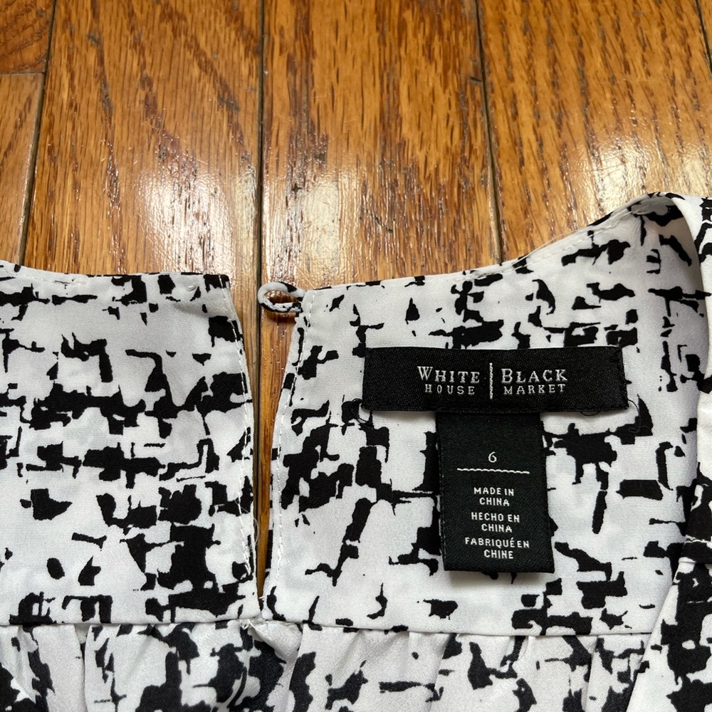 White & black romper